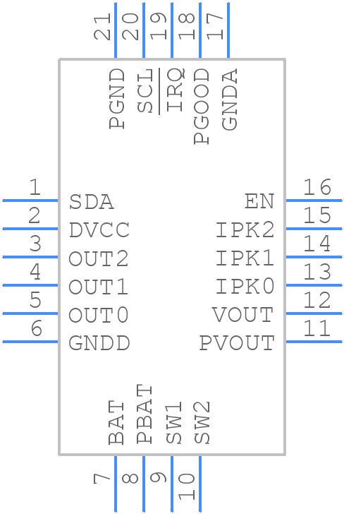 LTC3335IUDC#PBF - Analog Devices - PCB symbol