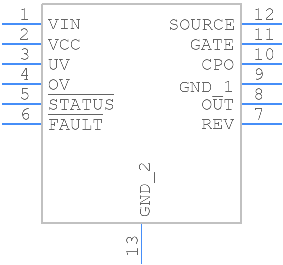 LTC4352CDD#TRPBF - Analog Devices - PCB symbol