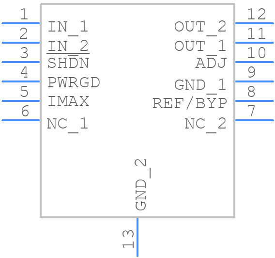 LT3065HMSE#PBF - Analog Devices - PCB symbol