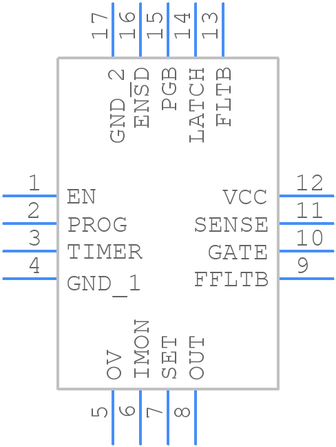 TPS24720RGTR - Texas Instruments - PCB symbol