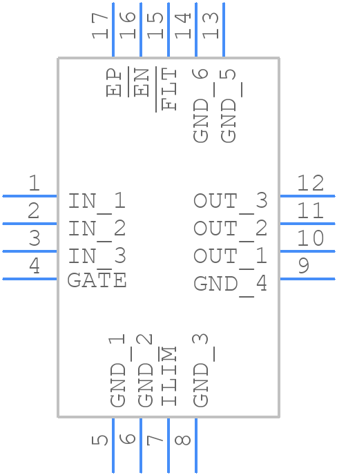 TPS25910RSAR - Texas Instruments - PCB symbol