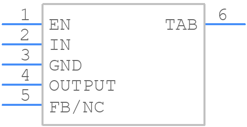 TPS75633KTTT - Texas Instruments - PCB symbol