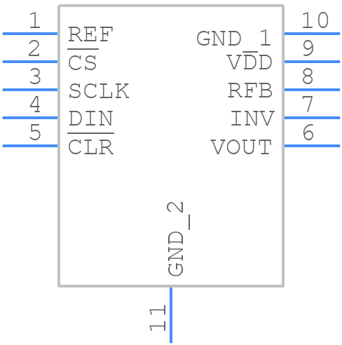 LTC2642IDD-12#PBF - Analog Devices - PCB symbol