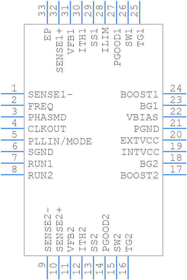 LTC3788IUH#PBF - Analog Devices - PCB symbol