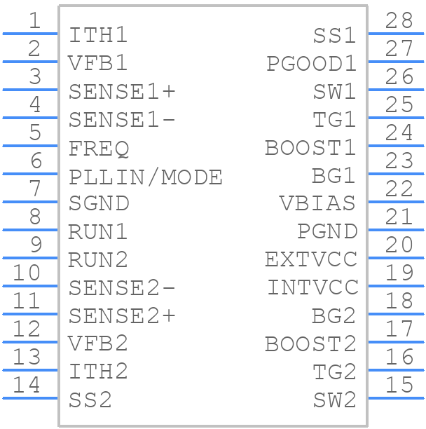 LTC3788IGN-1#TRPBF - Analog Devices - PCB symbol