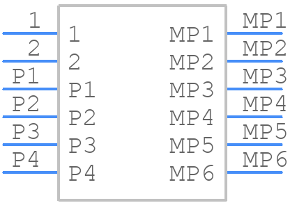 WP10-S002VA10-R15000 - JAE - PCB symbol