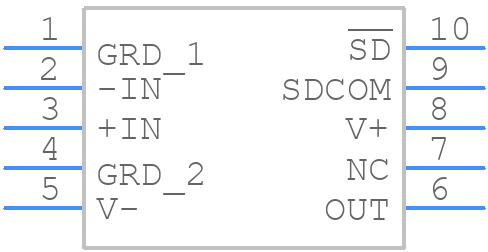 LTC2057HVHMS#PBF - Analog Devices - PCB symbol