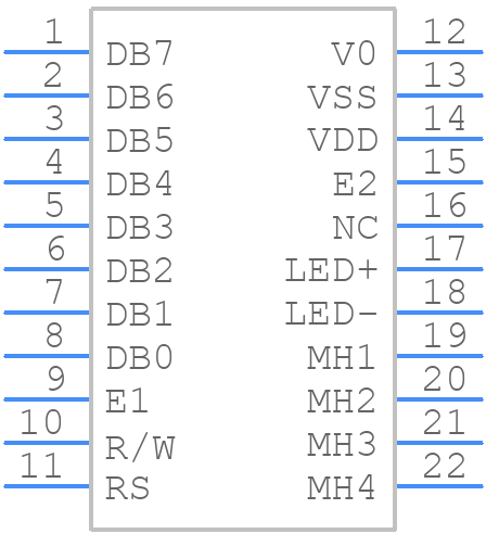 MC44005A6W-BNMLW-V2 - MIDAS - PCB symbol