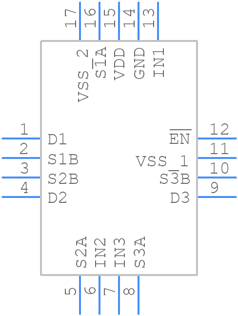 ADG1633BCPZ-REEL7 - Analog Devices - PCB symbol