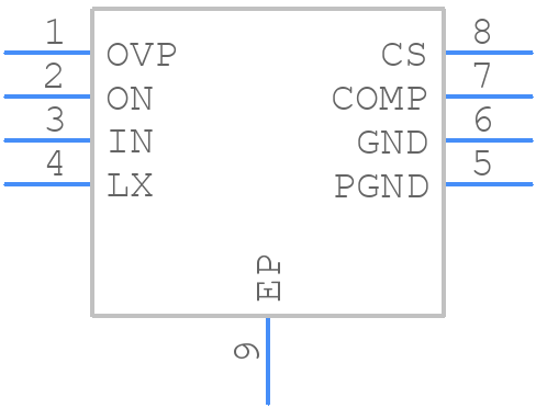 MAX8901BETA+T - Analog Devices - PCB symbol
