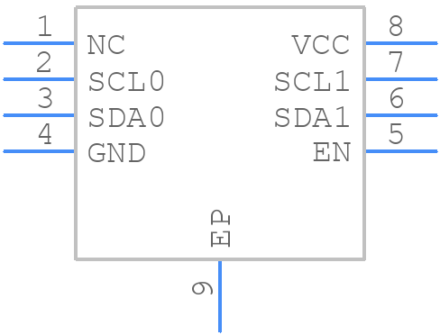 PCA9515ADRG4 - Texas Instruments - PCB symbol