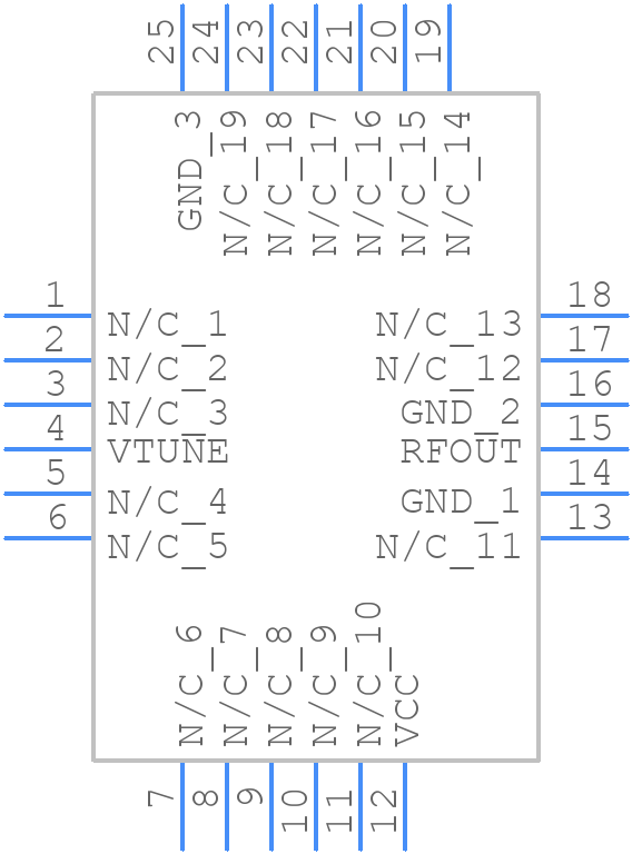 HMC586LC4BTR-R5 - Analog Devices - PCB symbol