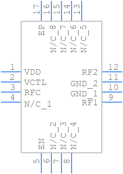 HMC849ALP4CETR - Analog Devices - PCB symbol