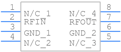 HMC187AMS8TR - Analog Devices - PCB symbol