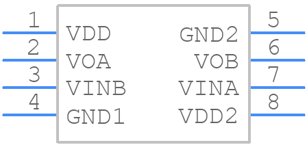 FOD8012 - onsemi - PCB symbol