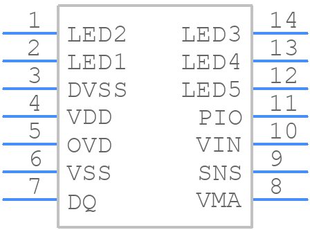 DS2788E+ - Analog Devices - PCB symbol
