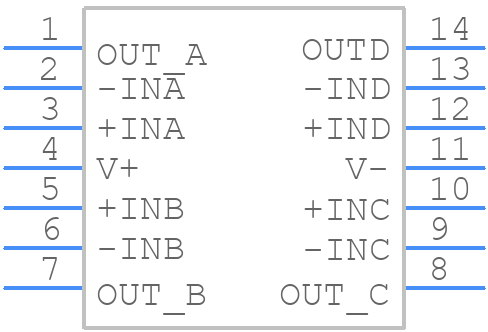 TLV4170IPWR - Texas Instruments - PCB symbol