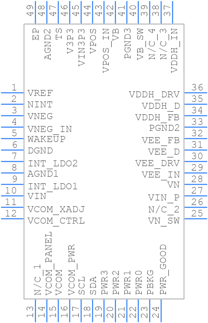 TPS65181RGZR - Texas Instruments - PCB symbol