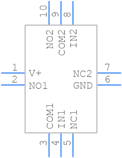 DG2750DN-T1-E4 - Vishay - PCB symbol