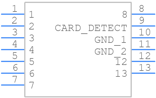 0785260001 - Molex - PCB symbol