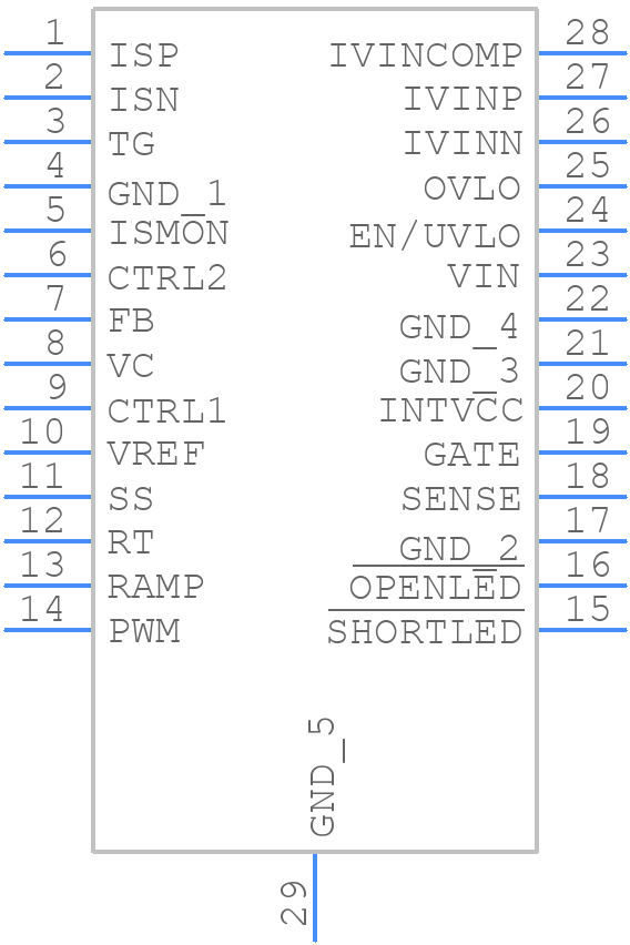 LT3795HFE#TRPBF - Analog Devices - PCB symbol