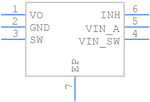 ST1S06PU33R - STMicroelectronics - PCB symbol