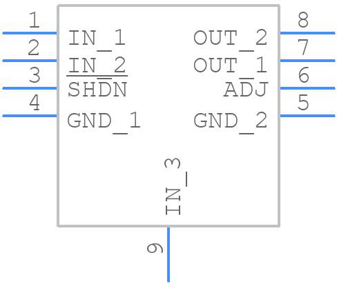 LT3015EDD - Analog Devices - PCB symbol