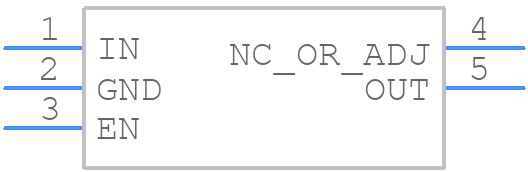 MIC5233-3.3YM5-TR - Microchip - PCB symbol