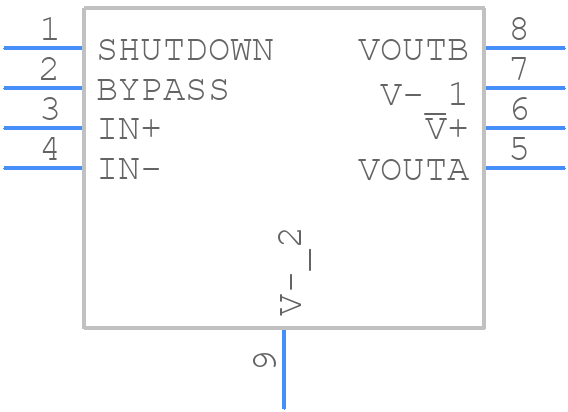 SSM2211CPZ-REEL7 - Analog Devices - PCB symbol