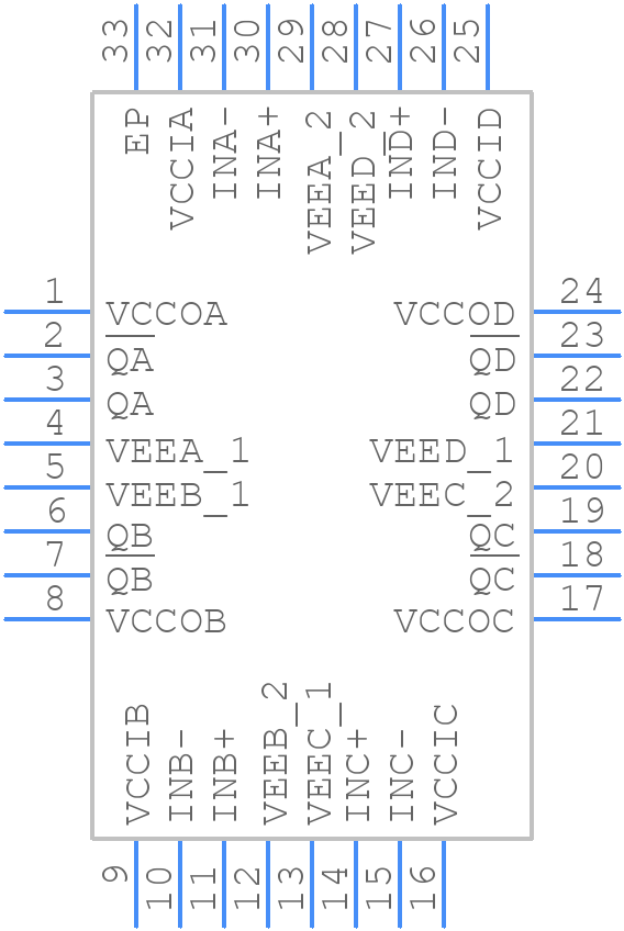 LMH7324SQX/NOPB - Texas Instruments - PCB symbol
