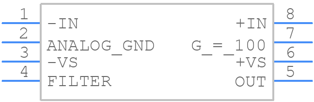AD626AR-REEL7 - Analog Devices - PCB symbol