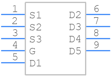 DMP6023LFG-13 - Diodes Incorporated - PCB symbol