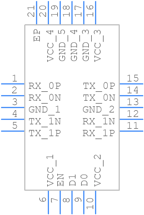 SN75LVCP412RTJT - Texas Instruments - PCB symbol