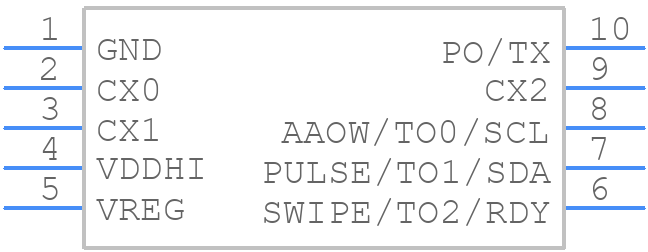 IQS213A-80000008-MSR - Azoteq - PCB symbol