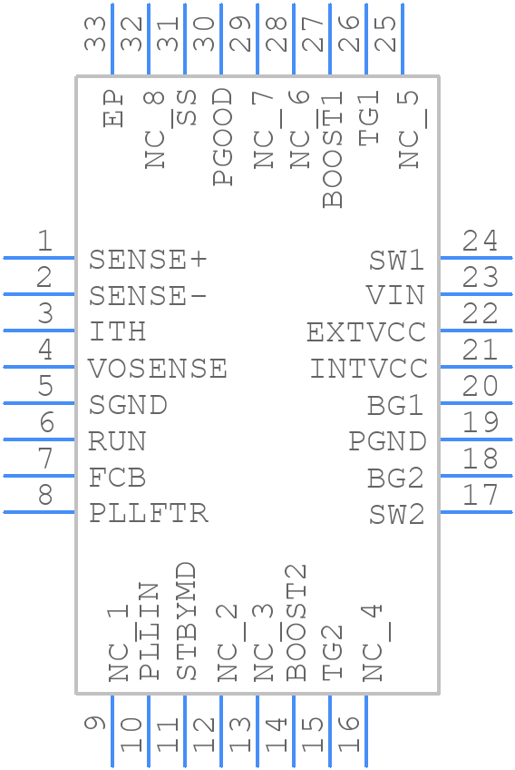 LTC3780EUH#TRPBF - Analog Devices - PCB symbol