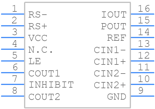 MAX4211BEUE - Analog Devices - PCB symbol