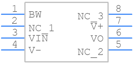 BUF634PG4 - Texas Instruments - PCB symbol