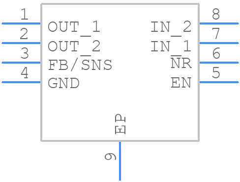 TPS7A8101DRBR - Texas Instruments - PCB symbol
