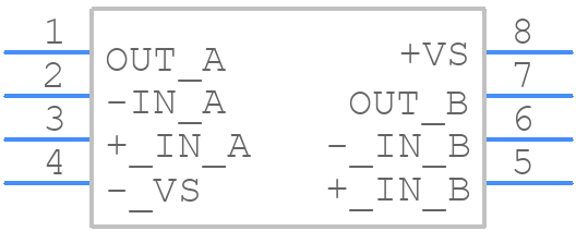 OPA2107APG4 - Texas Instruments - PCB symbol