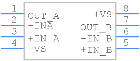 OPA2107AUG4 - Texas Instruments - PCB symbol