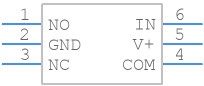 TS5A3159ADBVRG4 - Texas Instruments - PCB symbol