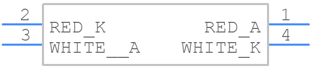 APTB1612SURKQWDF - Kingbright - PCB symbol