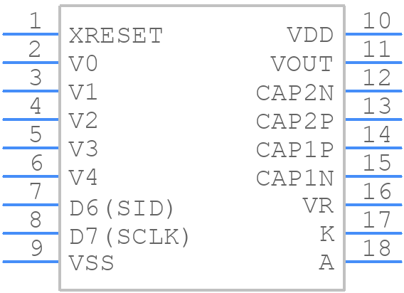 MCCOG22405A6W-FPTLWI - MIDAS - PCB symbol