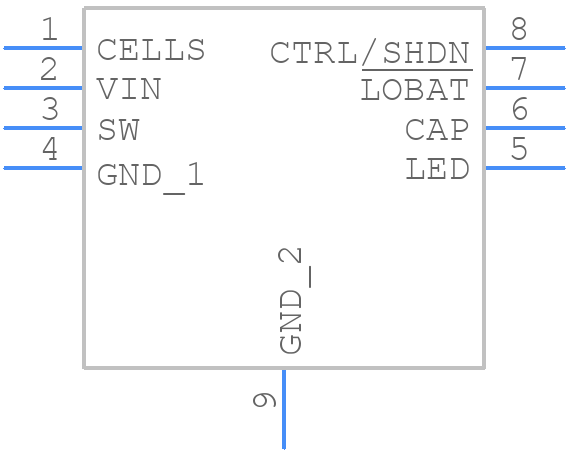 LTC3490EDD#TRPBF - Analog Devices - PCB symbol
