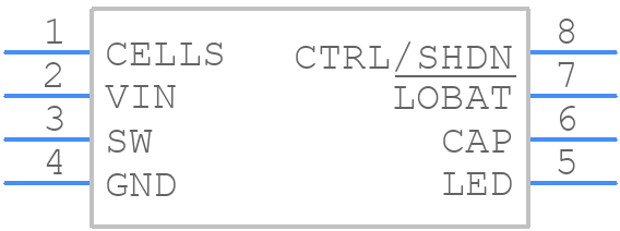 LTC3490ES8#TRPBF - Analog Devices - PCB symbol
