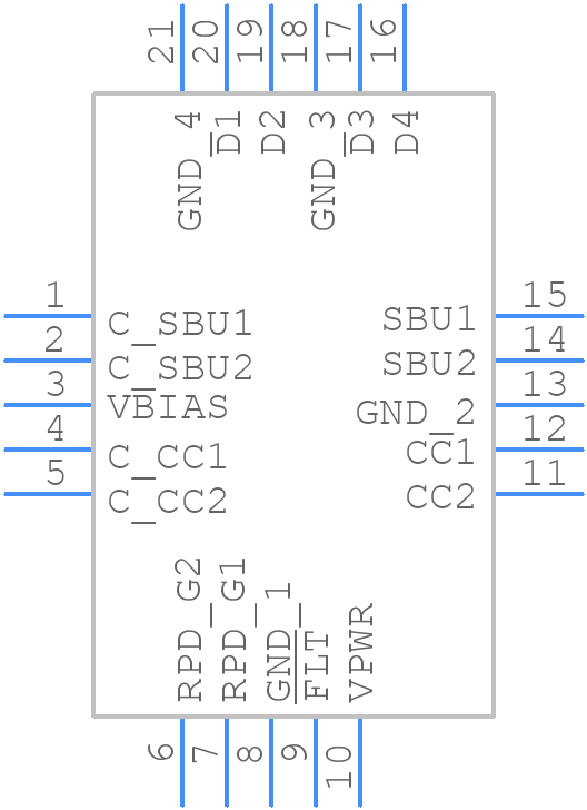 TPD8S300RUKR - Texas Instruments - PCB symbol