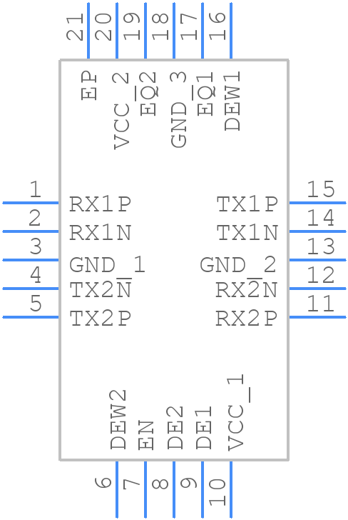 SN75LVPE802RTJT - Texas Instruments - PCB symbol