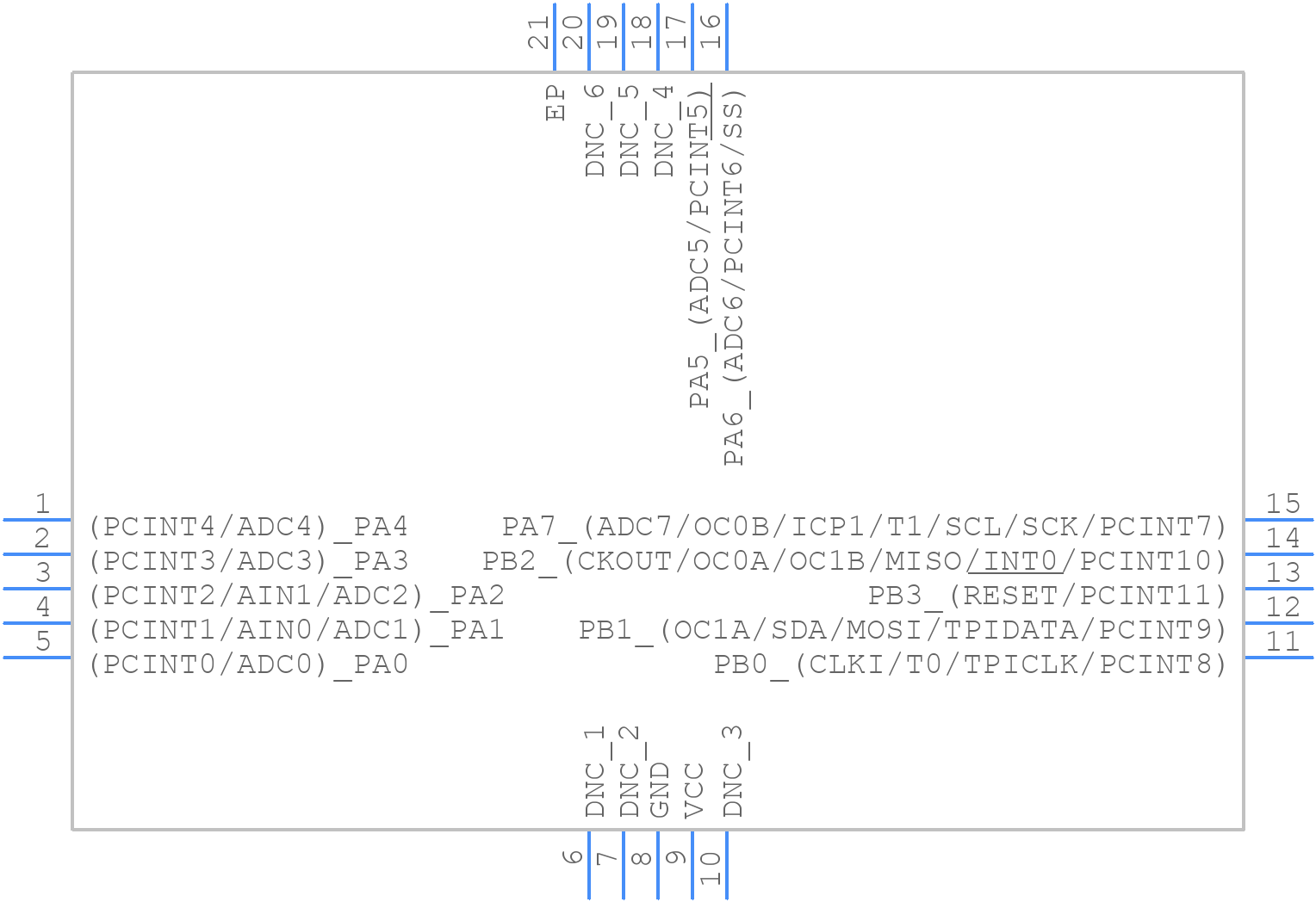 ATTINY20-MMHR - Microchip - PCB symbol