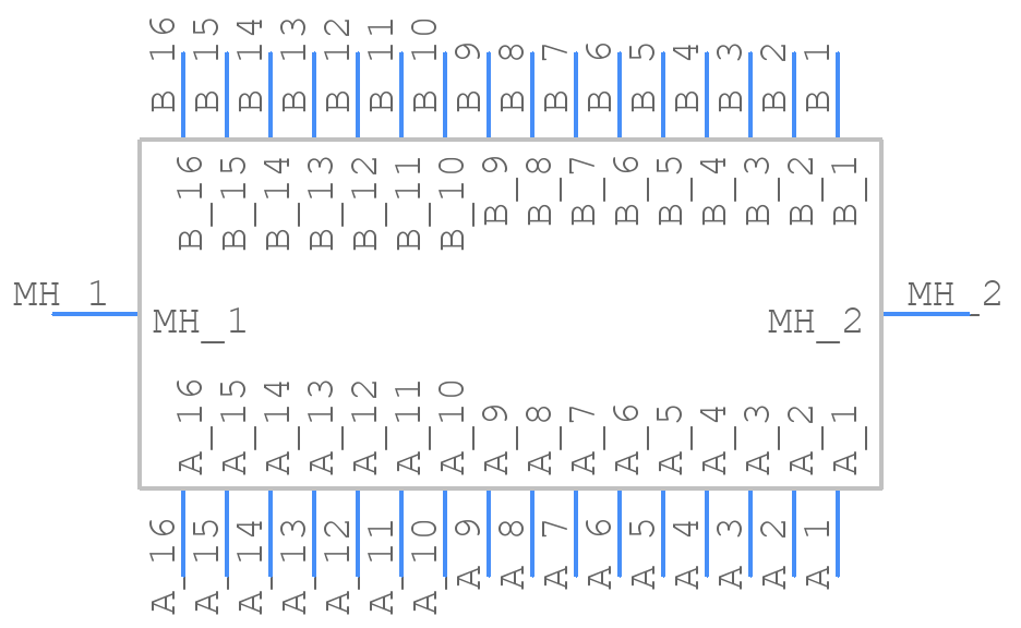 PCN10C-32S-2.54DSA(72) - Hirose - PCB symbol