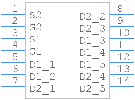 STL52DN4LF7AG - STMicroelectronics - PCB symbol